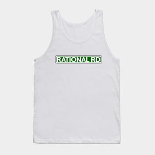 Rational Rd Street Sign Tank Top